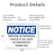 Signmission Meeting In Progress Knock If You Have An, 10 in W x Rectangle, Plastic OS-2PACK-NS-P-710-L-14197 - alternate 5
